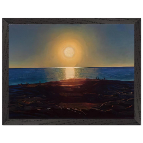 Calm and Free Maine Coast by Rockwell Kent — Framed art print at Zephyeer