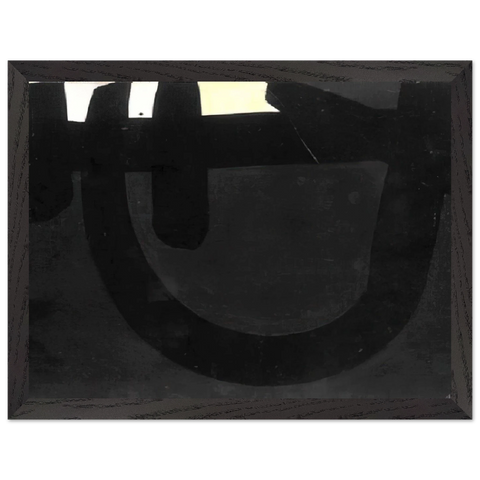 Peinture 8 août 1974 - 1974 by Pierre Soulages — Framed art print at Zephyeer