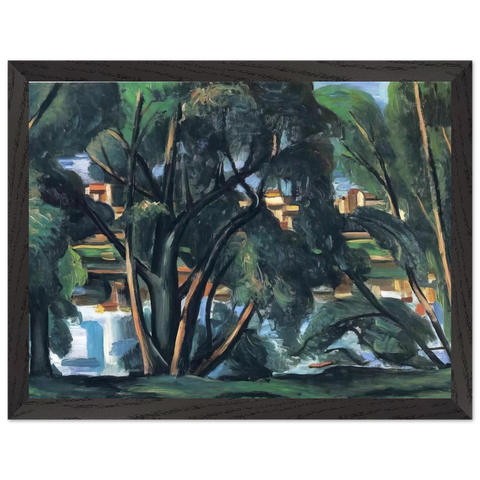 TREES ON THE BANKS OF THE SEINE 1913 by Andre Derain — Framed art print at Zephyeer