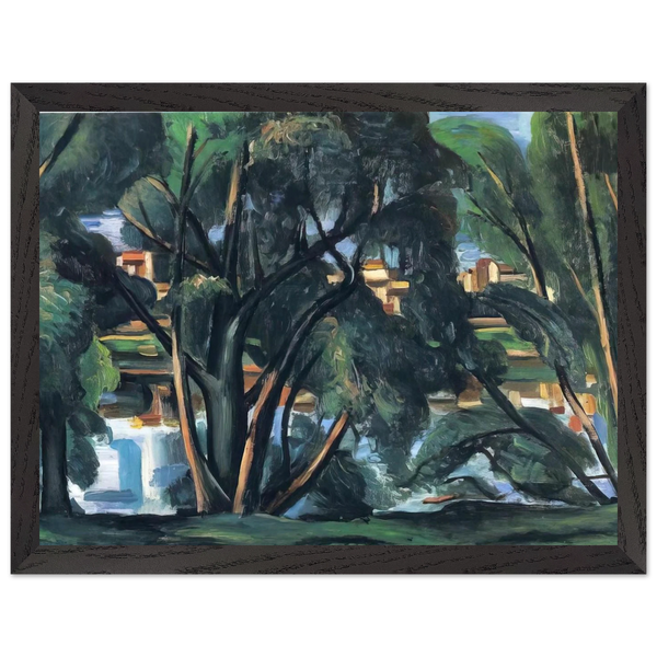 TREES ON THE BANKS OF THE SEINE 1913 by Andre Derain — Framed art print at Zephyeer