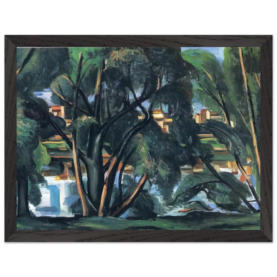 TREES ON THE BANKS OF THE SEINE 1913 by Andre Derain — Framed art print at Zephyeer