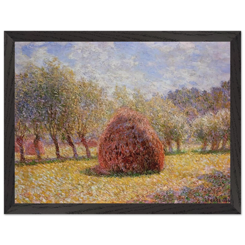 Haystacks at Giverny by Claude Monet — Framed art print at Zephyeer