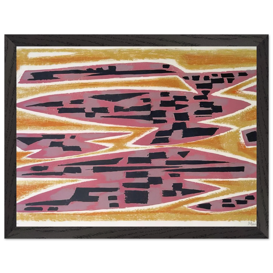 Abstract Composition - 1955 by Alfred Manessier — Framed art print at Zephyeer