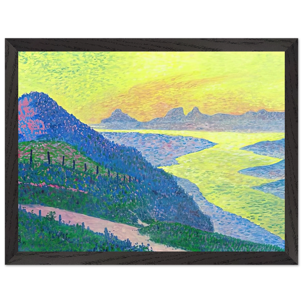 SUNSET AT AMBLETEUSE 1899 by Theo van Rysselberghe — Framed art print at Zephyeer