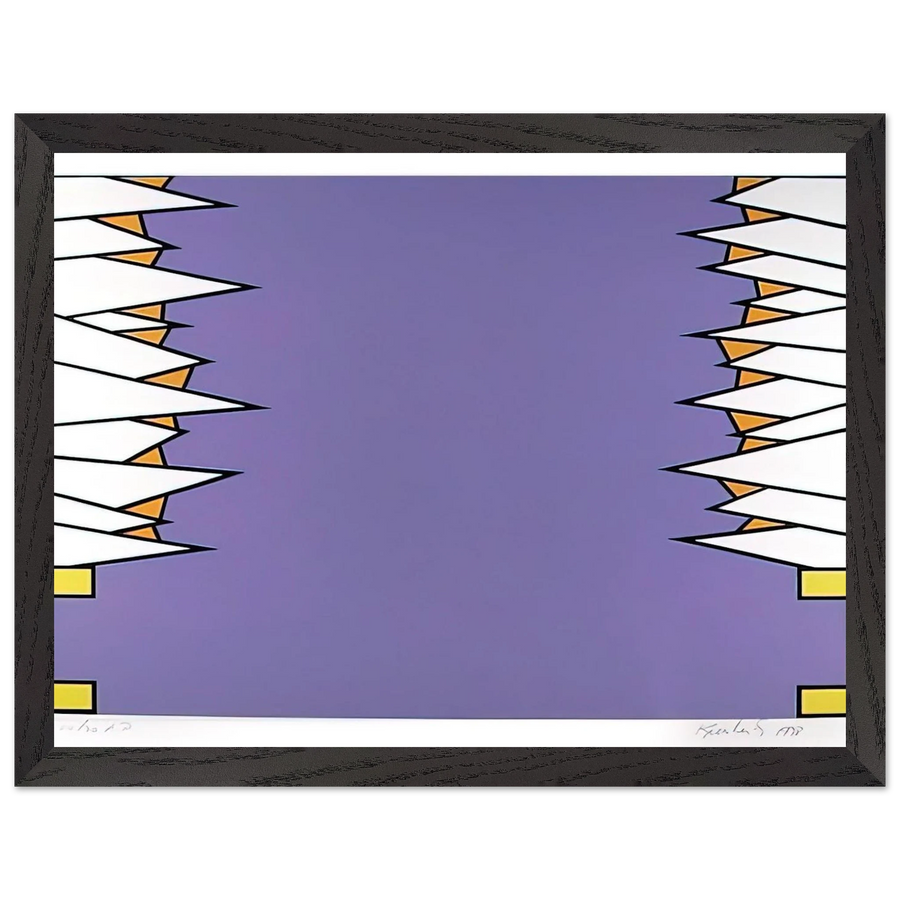 Over the Rainbow - 1978 by Nicholas Krushenick — Framed art print at Zephyeer