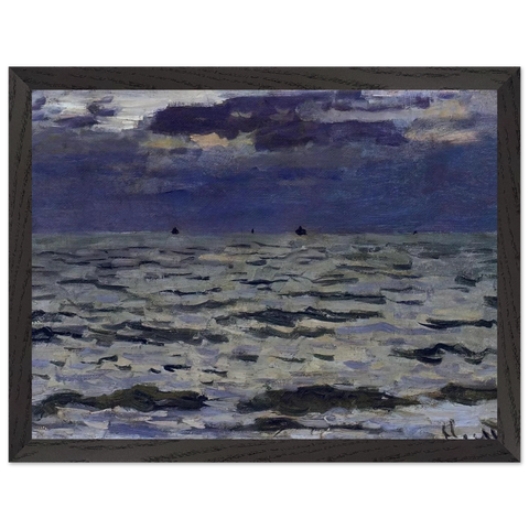 Seascape by Claude Monet — Framed art print at Zephyeer