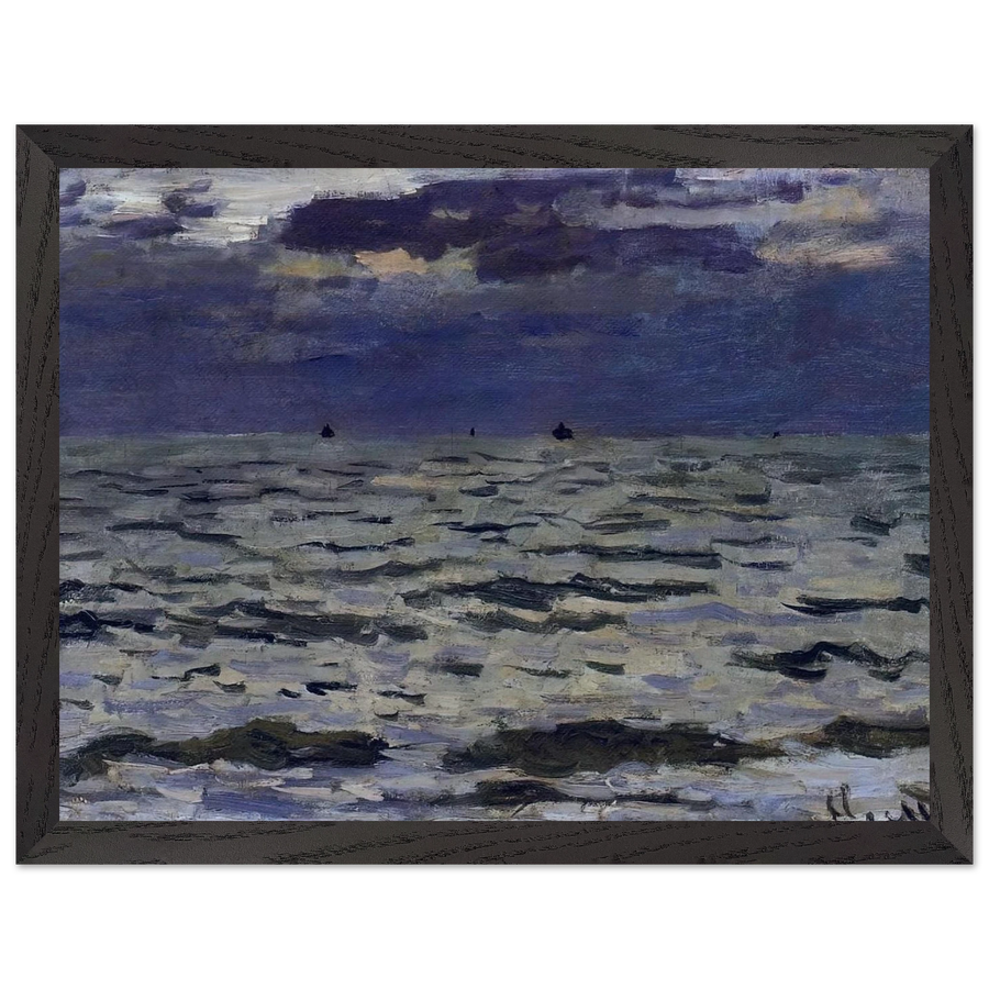 Seascape by Claude Monet — Framed art print at Zephyeer
