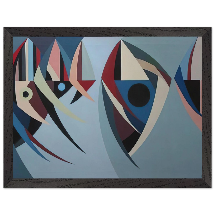 Untitled - 1956 by Karl Benjamin — Framed art print at Zephyeer