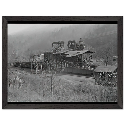LOADING RECENTLY MINED COAL IN JENKINS 1935 by Ben Shahn — Framed art print at Zephyeer