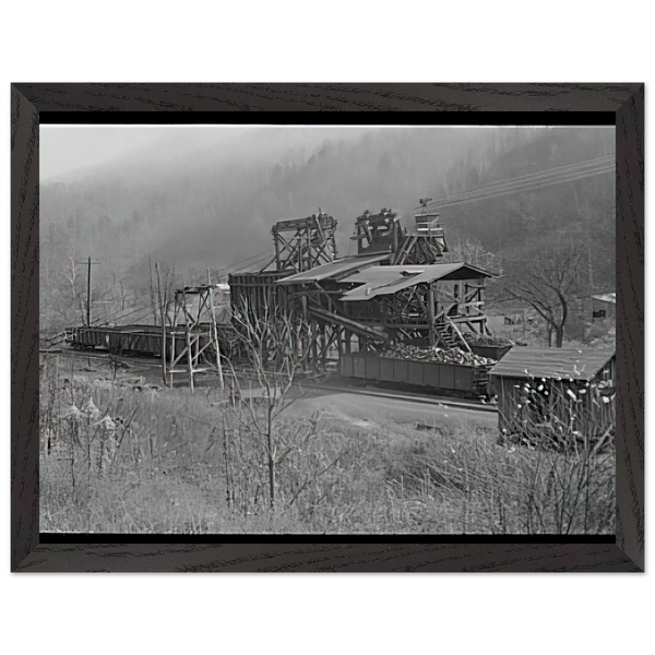 LOADING RECENTLY MINED COAL IN JENKINS 1935 by Ben Shahn — Framed art print at Zephyeer
