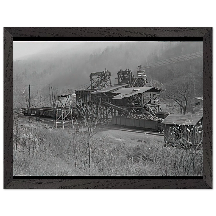 LOADING RECENTLY MINED COAL IN JENKINS 1935 by Ben Shahn — Framed art print at Zephyeer