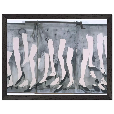WALKING DREAM WITH A FOUR FOOT CLAMP 1965 by Jim Dine — Framed art print at Zephyeer