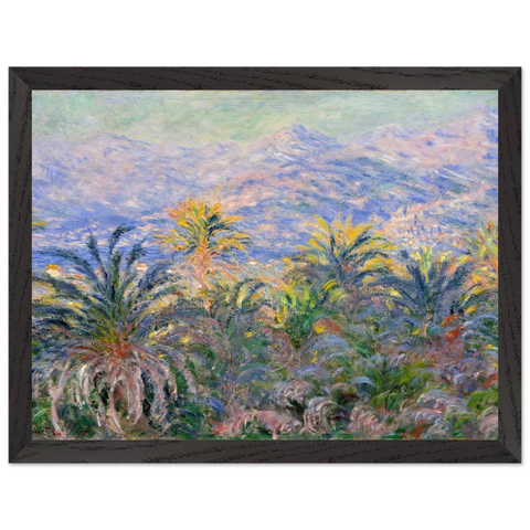 Palm Trees at Bordighera by Claude Monet — Framed art print at Zephyeer