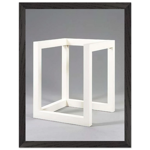 Incomplete Cube 10-4 by Sol LeWitt — Framed art print at Zephyeer