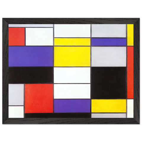 Composition A by Piet Mondrian — Framed art print at Zephyeer