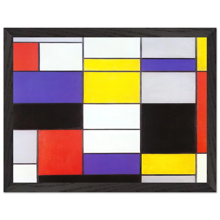 Composition A by Piet Mondrian — Framed art print at Zephyeer