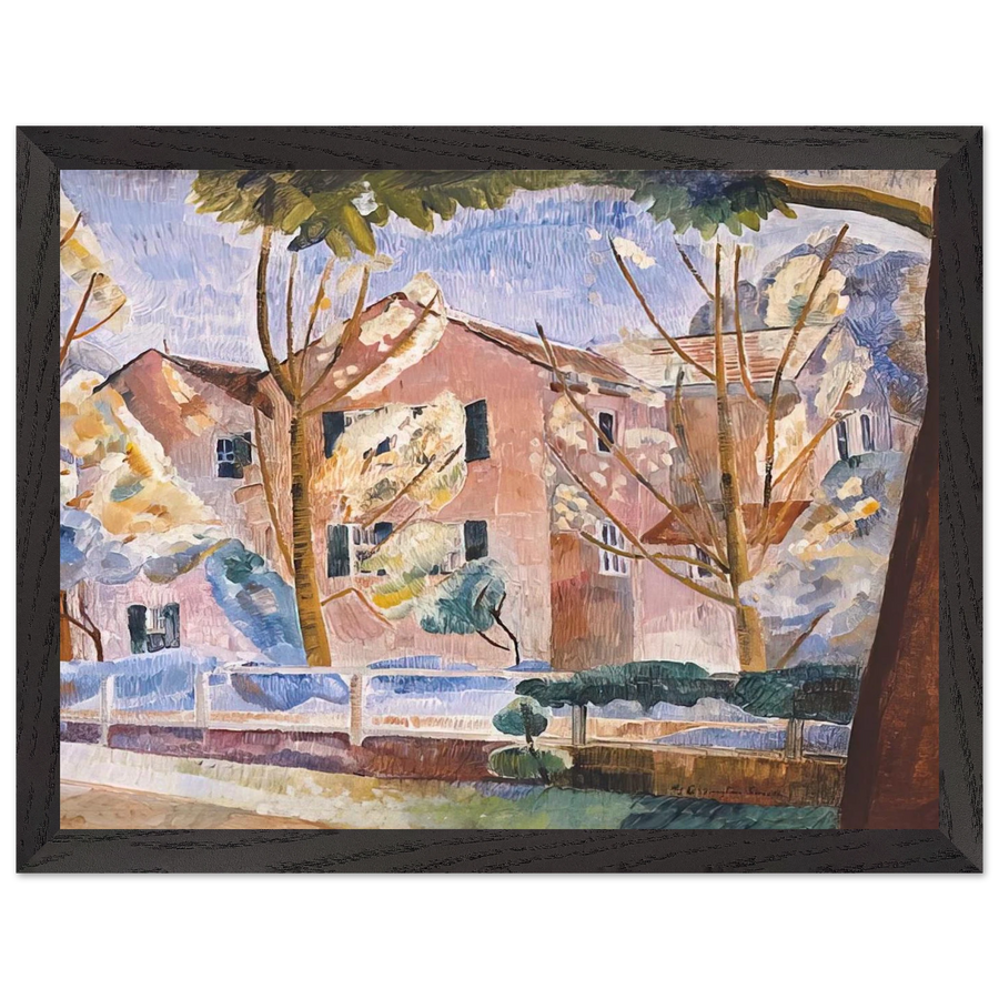 House with trees - 1935 by Grace Cossington Smith — Framed art print at Zephyeer
