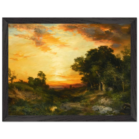 Sunset, Amagansett by Thomas Moran — Framed art print at Zephyeer