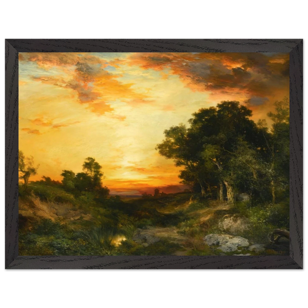 Sunset, Amagansett by Thomas Moran — Framed art print at Zephyeer