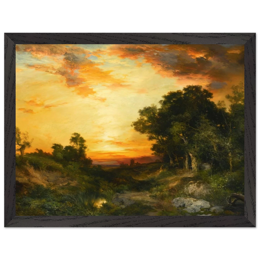 Sunset, Amagansett by Thomas Moran — Framed art print at Zephyeer