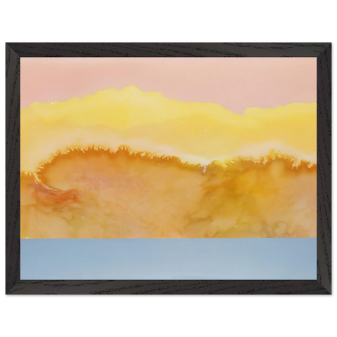 Turquoise Prairie - 1979 by Ronnie Landfield — Framed art print at Zephyeer