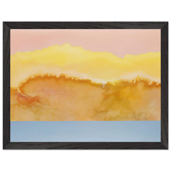 Turquoise Prairie - 1979 by Ronnie Landfield — Framed art print at Zephyeer