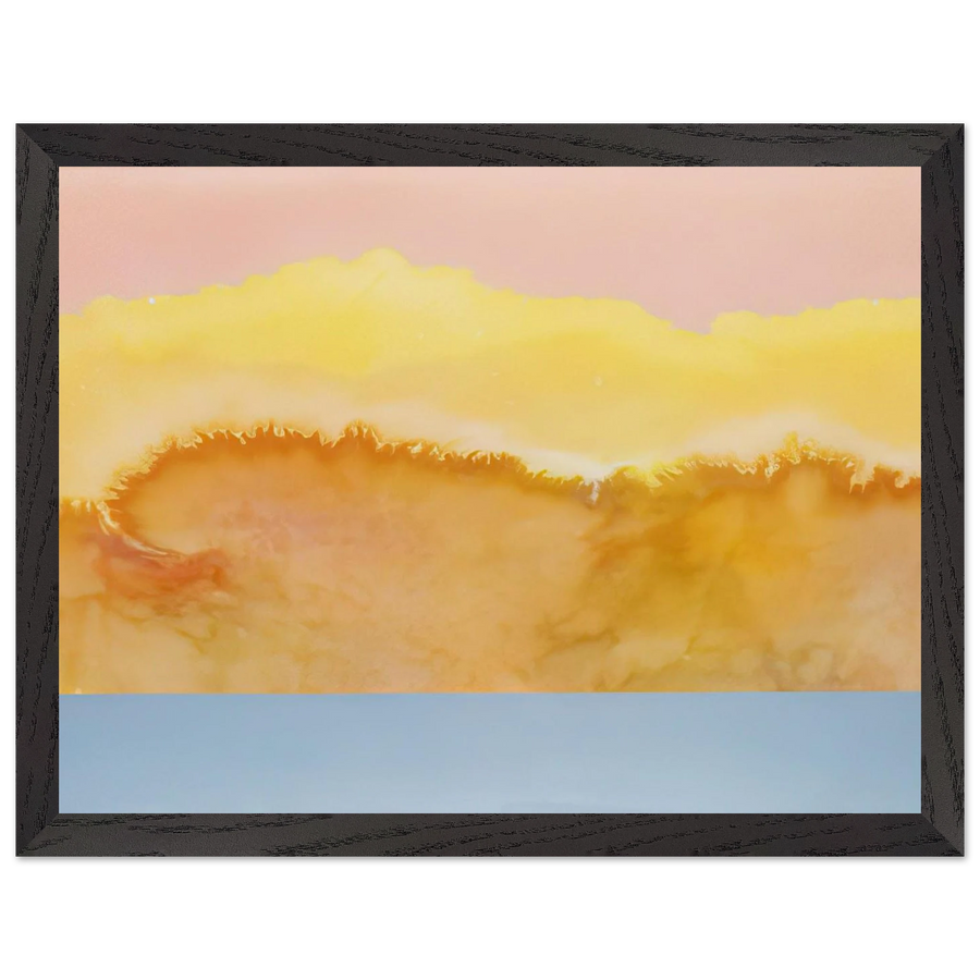 Turquoise Prairie - 1979 by Ronnie Landfield — Framed art print at Zephyeer