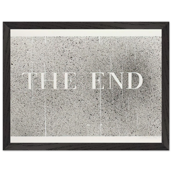 THE END 60 2005 by Edward Ruscha — Framed art print at Zephyeer