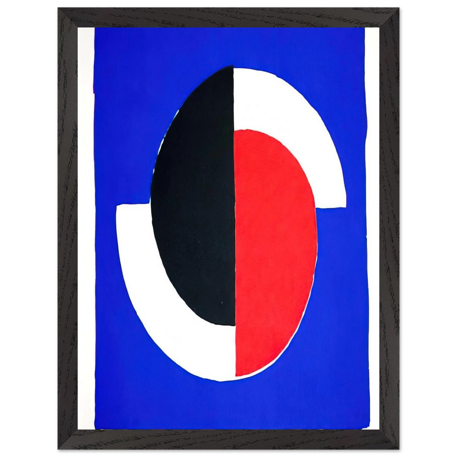 COMPOSITION RED BLUE BLACK WHITE by Sonia Delaunay — Framed art print at Zephyeer