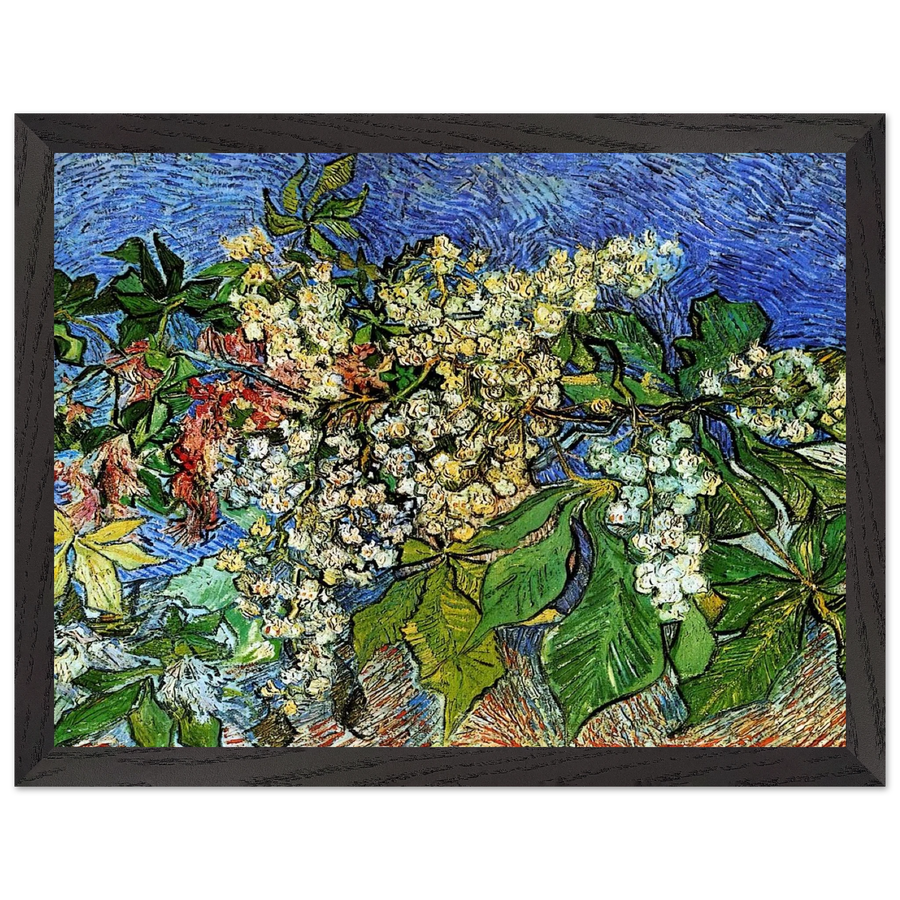 Blossoming Chestnut Branches by Vincent van Gogh — Framed art print at Zephyeer