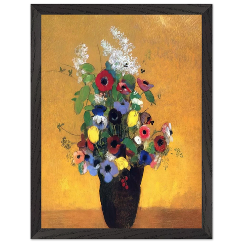 FLOWERS 2 by Odilon Redon — Framed art print at Zephyeer