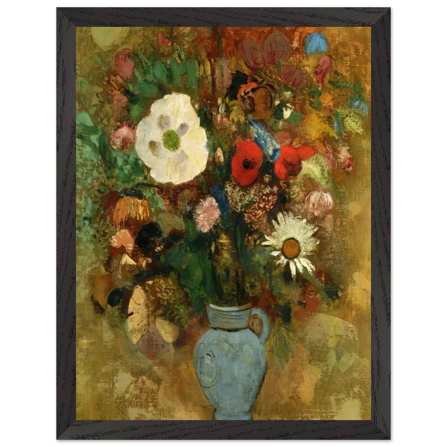 BOUQUET OF FLOWERS 1 by Odilon Redon — Framed art print at Zephyeer