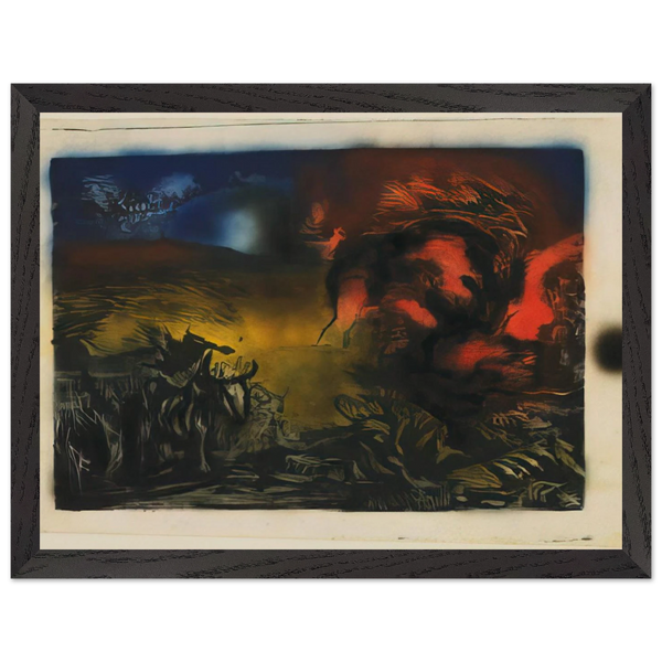 LANDSCAPE WITH STEER 1937 by Jackson Pollock — Framed art print at Zephyeer