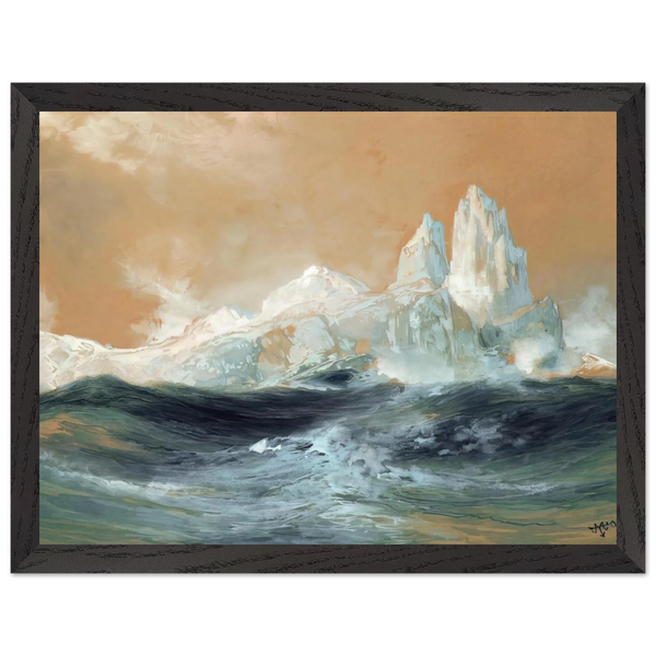 Icebergs by Thomas Moran — Framed art print at Zephyeer