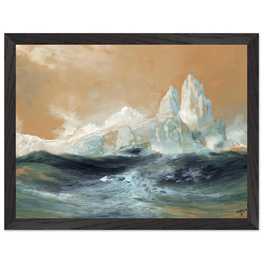 Icebergs by Thomas Moran — Framed art print at Zephyeer
