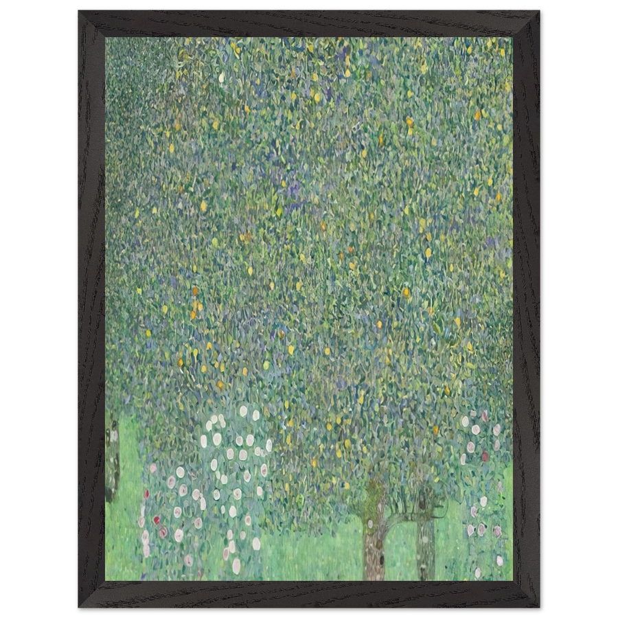 ROSES UNDER THE TREES by Gustav Klimt — Framed art print at Zephyeer