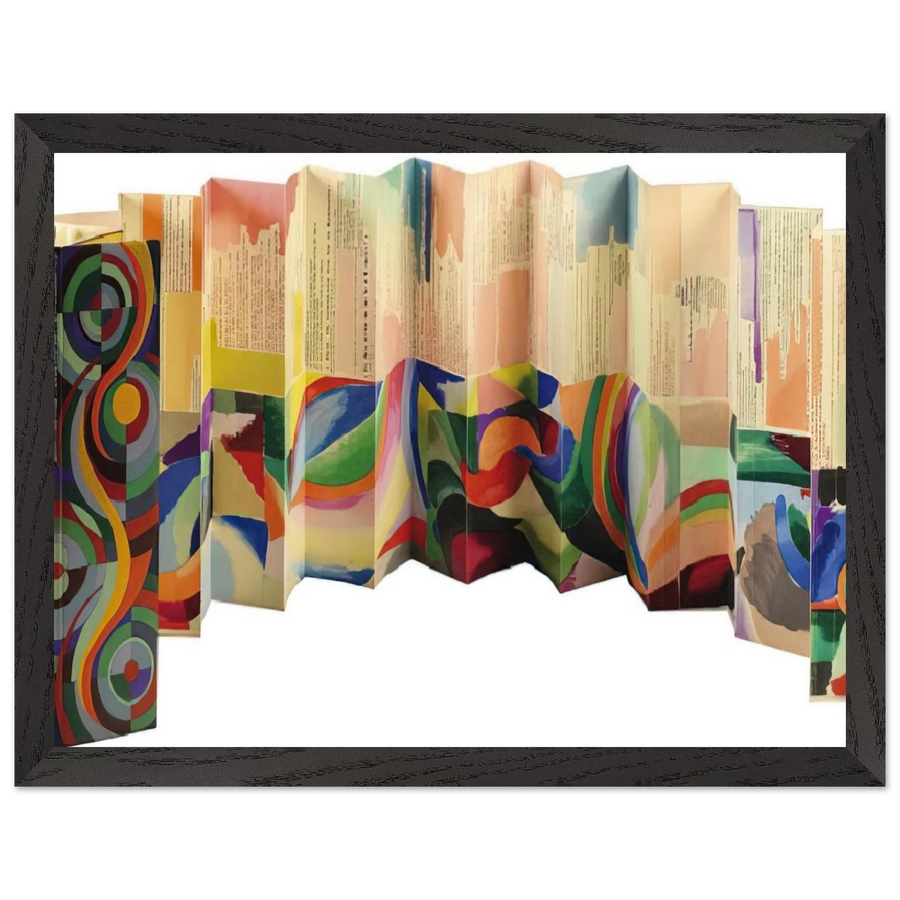 PROSE OF THE TRANS SIBERIAN AND OF LITTLE JEHANNE OF FRANCE 1913 by Sonia Delaunay — Framed art print at Zephyeer