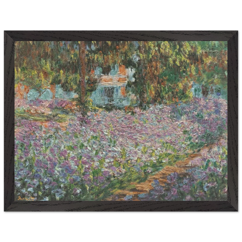 The Artist's Garden at Giverny by Claude Monet — Framed art print at Zephyeer