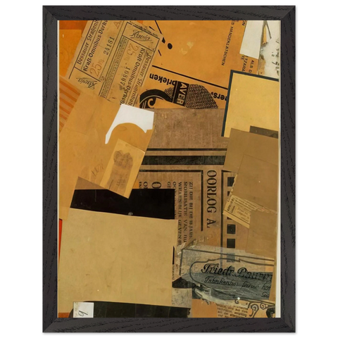 OORLOG 1930 by Kurt Schwitters — Framed art print at Zephyeer