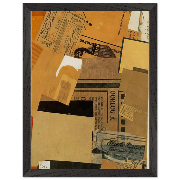 OORLOG 1930 by Kurt Schwitters — Framed art print at Zephyeer
