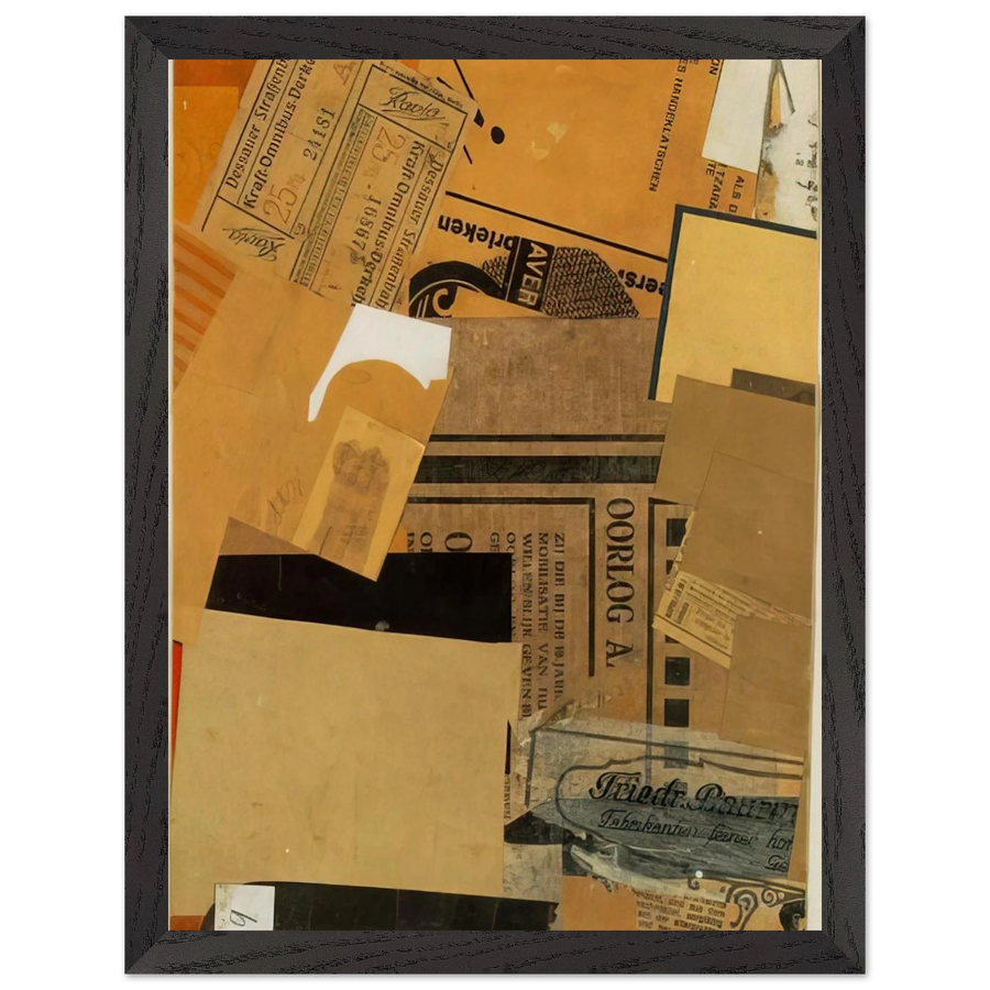 OORLOG 1930 by Kurt Schwitters — Framed art print at Zephyeer