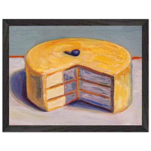 Lemon Cake - 1964 by Wayne Thiebaud — Framed art print at Zephyeer
