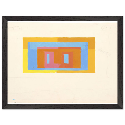 VARIANT ADOBE by Josef Albers — Framed art print at Zephyeer