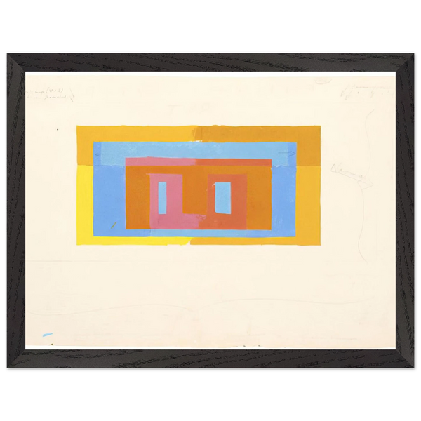 VARIANT ADOBE by Josef Albers — Framed art print at Zephyeer