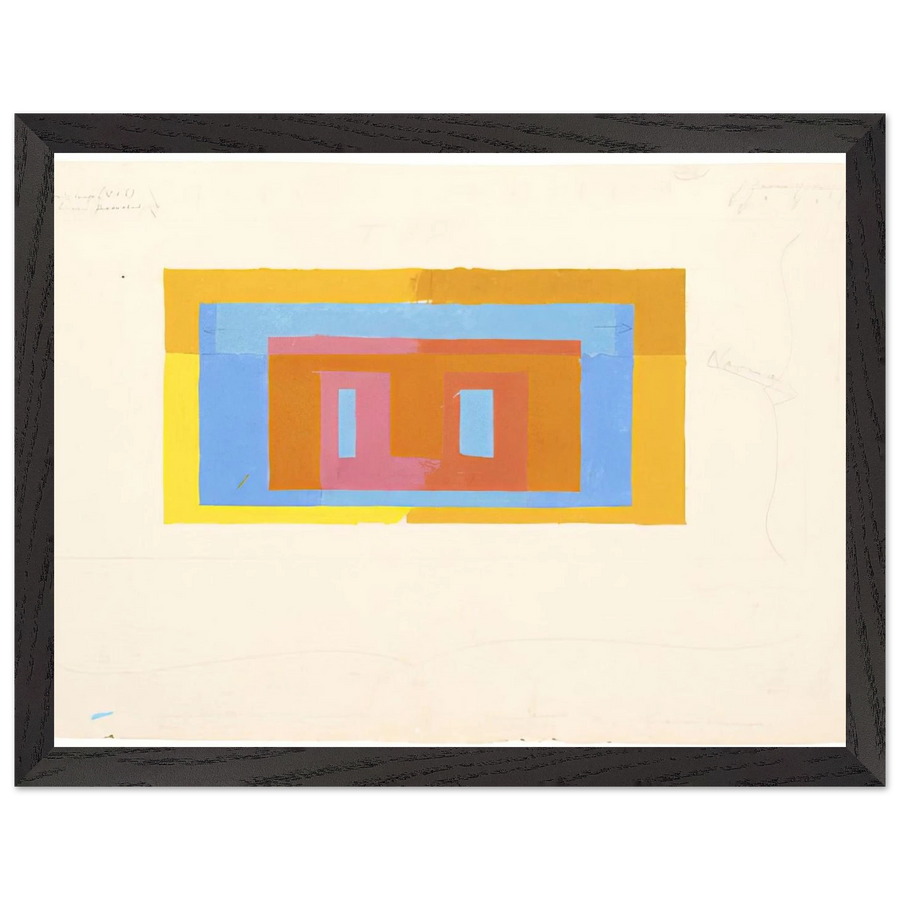 VARIANT ADOBE by Josef Albers — Framed art print at Zephyeer