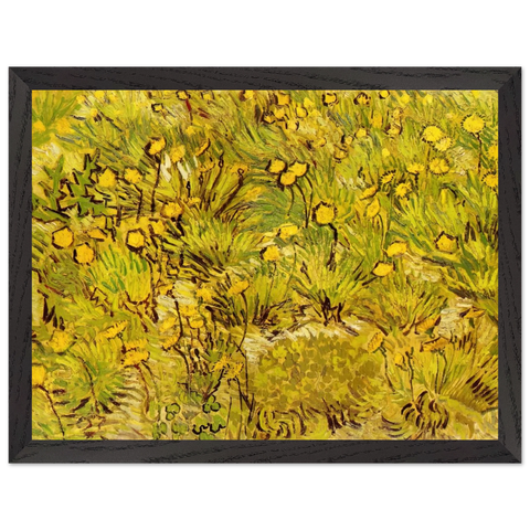 A Field of Yellow Flowers by Vincent van Gogh — Framed art print at Zephyeer