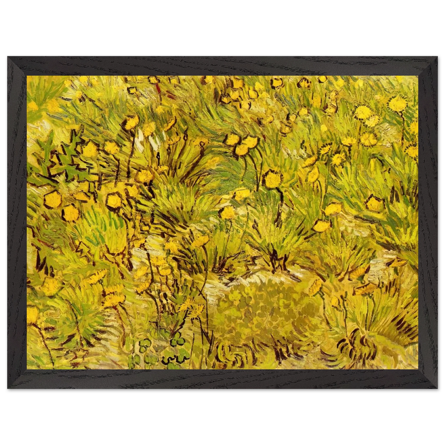 A Field of Yellow Flowers by Vincent van Gogh — Framed art print at Zephyeer