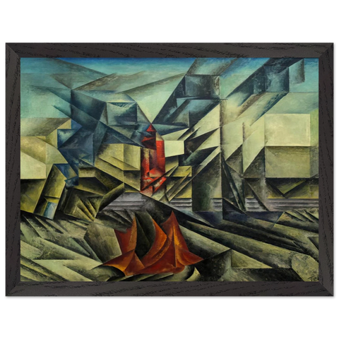 HARBOR MOLE 1913 by Lyonel Feininger — Framed art print at Zephyeer