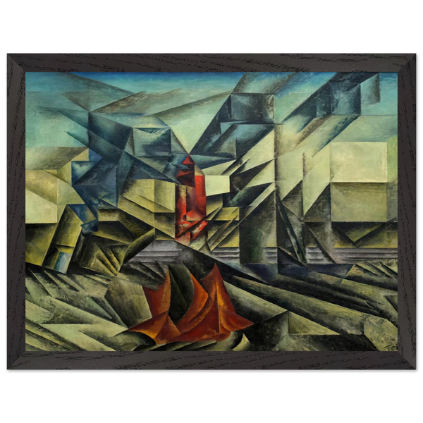 HARBOR MOLE 1913 by Lyonel Feininger — Framed art print at Zephyeer