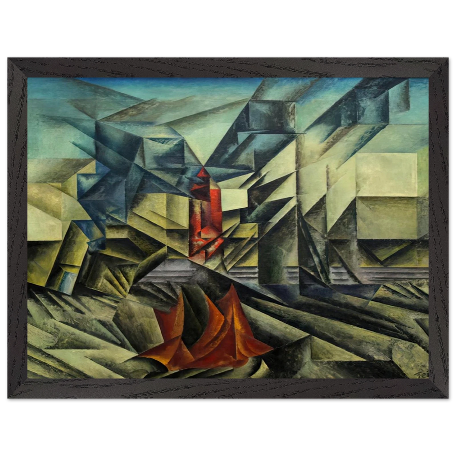 HARBOR MOLE 1913 by Lyonel Feininger — Framed art print at Zephyeer